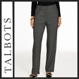 NWOT Talbots Women's Southampton Windowpane Straight Leg Pants